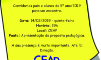 Encontro com pais e alunos do 5º ano