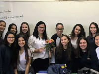 Alunas do terceirão em ação