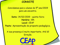 Encontro com pais e alunos do 5º ano