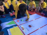 O painel das formas geométricas