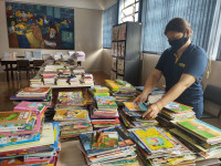 20.04.2022 - Campanha de doações de livros.