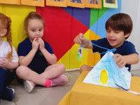 Projeto Triorama da história “Os 3 Porquinhos”