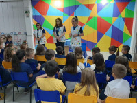 1⁰ encontro entre as crianças do Pré 2 e professoras do 1⁰ ano - 2024