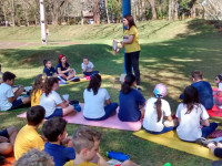 Aula de Matemática no Campo